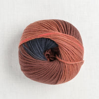 lang yarns merino plus color 128 salmon blue marine brown