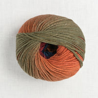 lang yarns merino plus color 201 blue orange brick