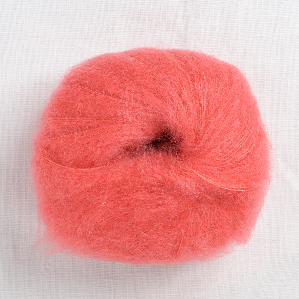lang yarns mohair luxe 29 deep coral