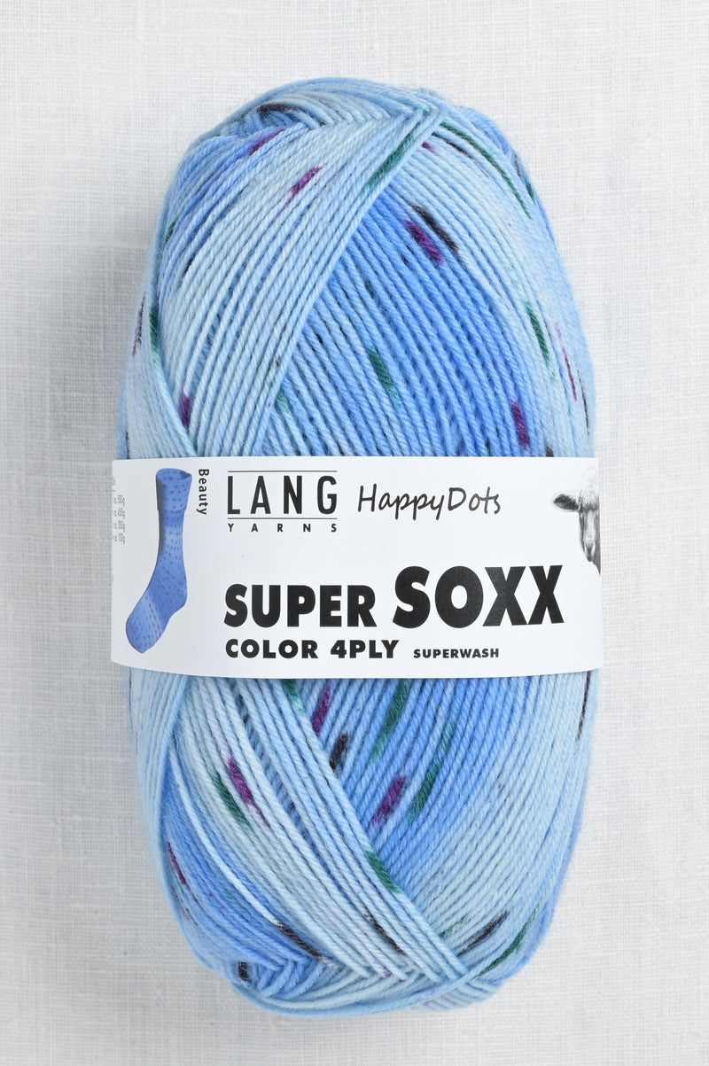 lang yarns super soxx color 326 beauty