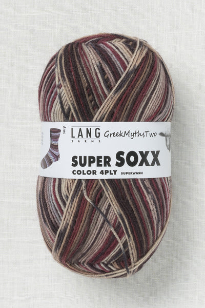 lang yarns super soxx color 395 ares