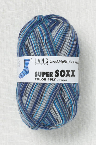 lang yarns super soxx color 399 iris