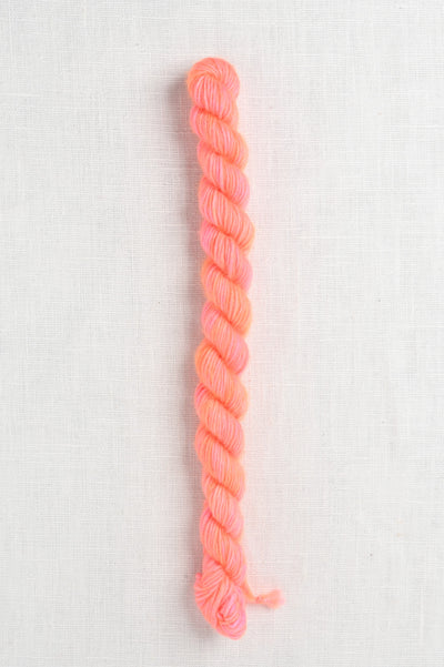 madelinetosh unicorn tails neon peach