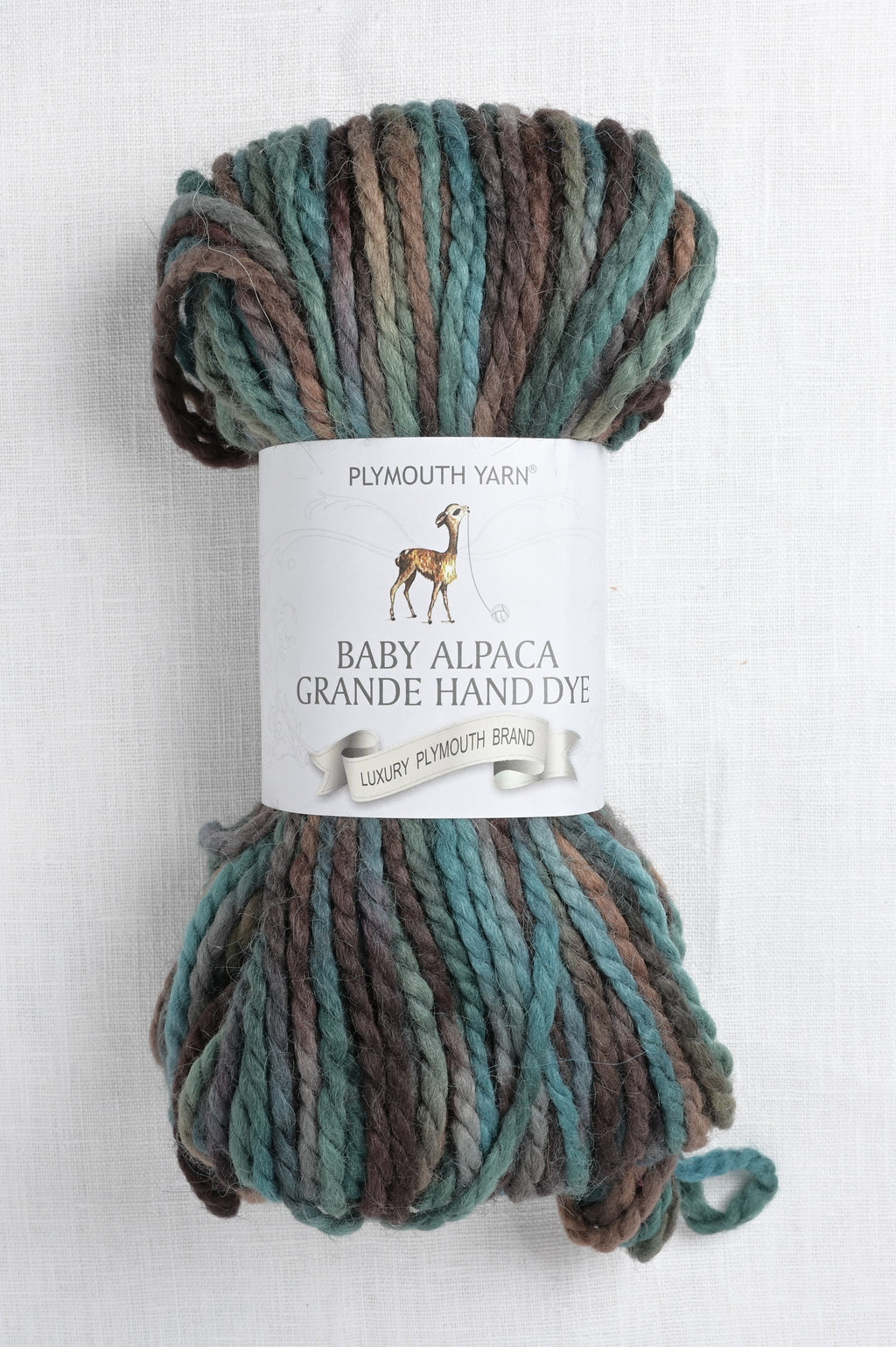 plymouth baby alpaca grande hand dye 10 into the woods