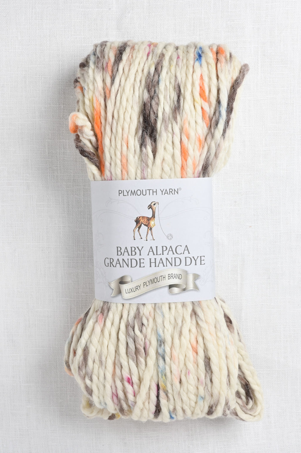 plymouth baby alpaca grande hand dye 144 autumn cream