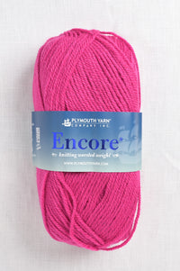 plymouth encore worsted 1385 bright fuschia
