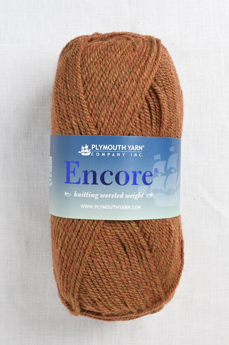 plymouth encore worsted 1445 burnished heather