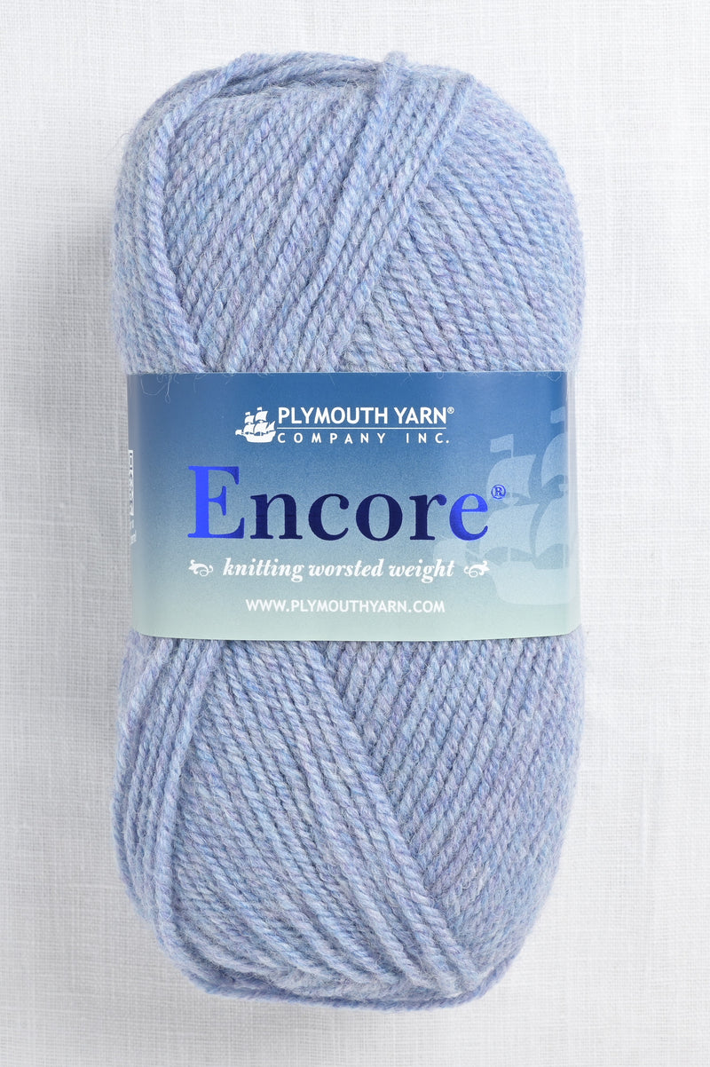 plymouth encore worsted 149 periwinkle heather