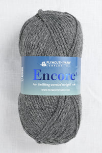 plymouth encore worsted 389 grayfrost mix