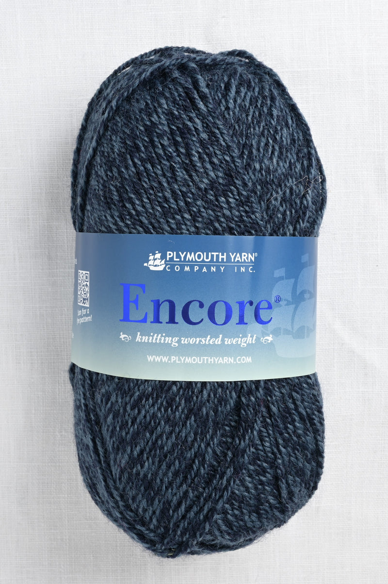 plymouth encore worsted 403 blue jean mix