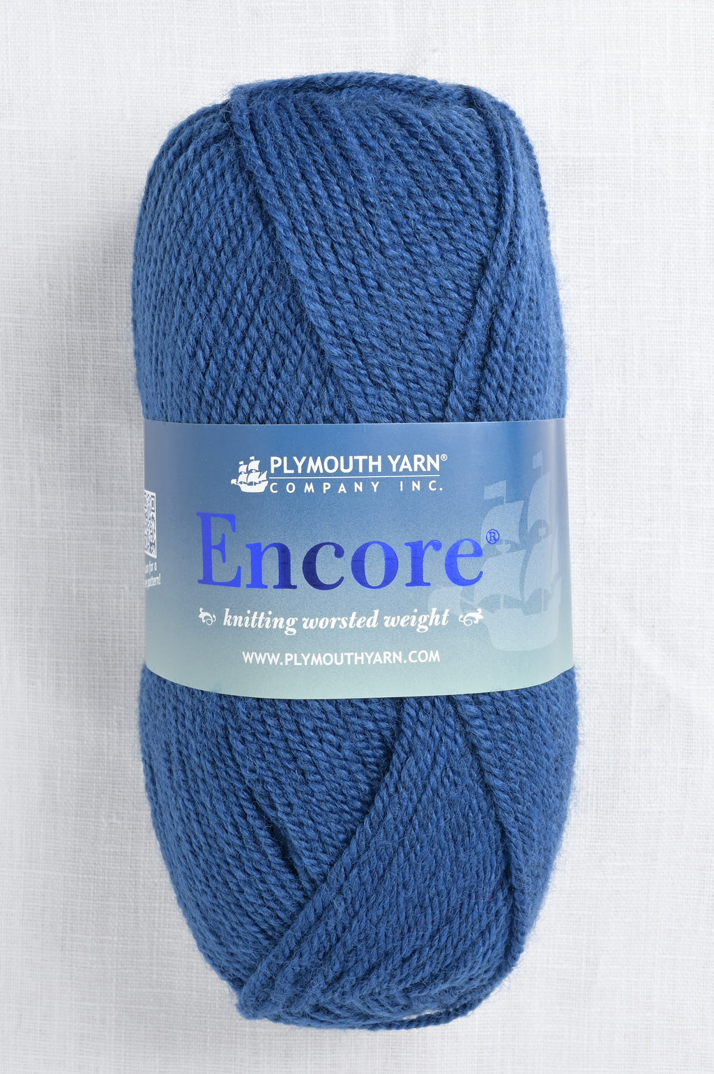 plymouth encore worsted 517 denim blue