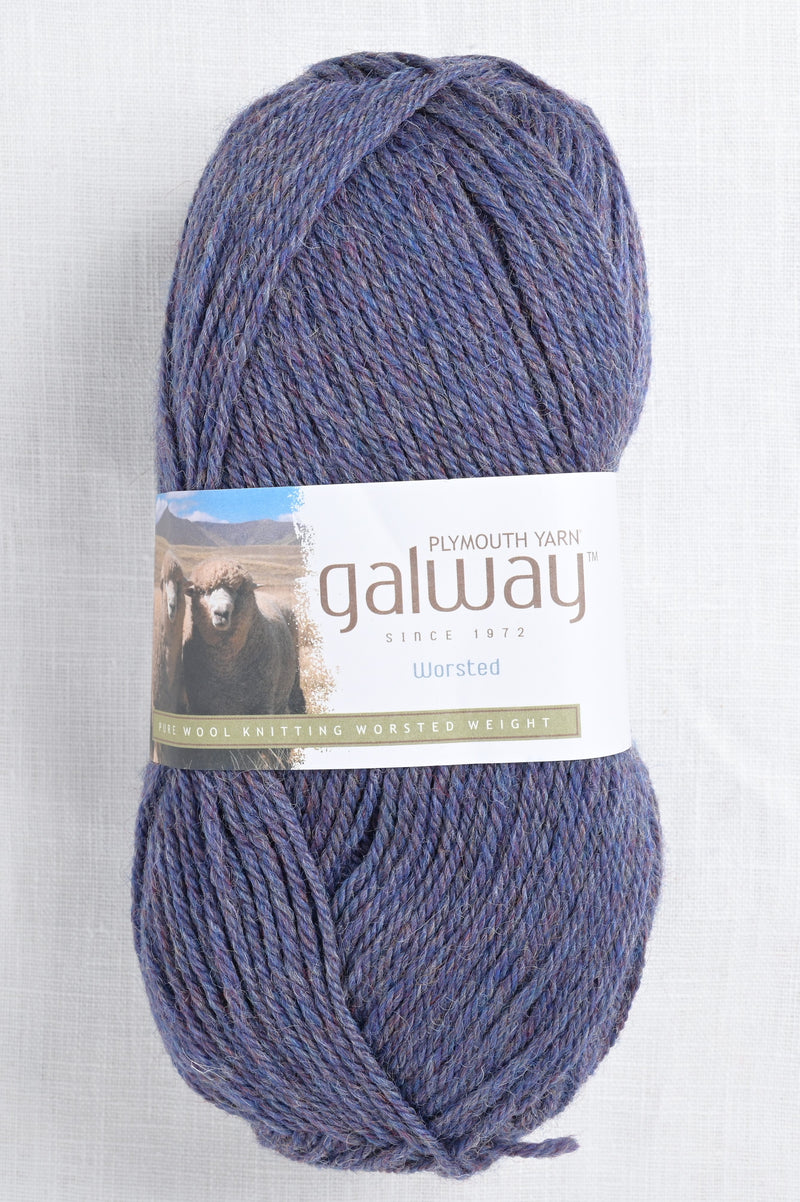 plymouth galway worsted 732 denim heather