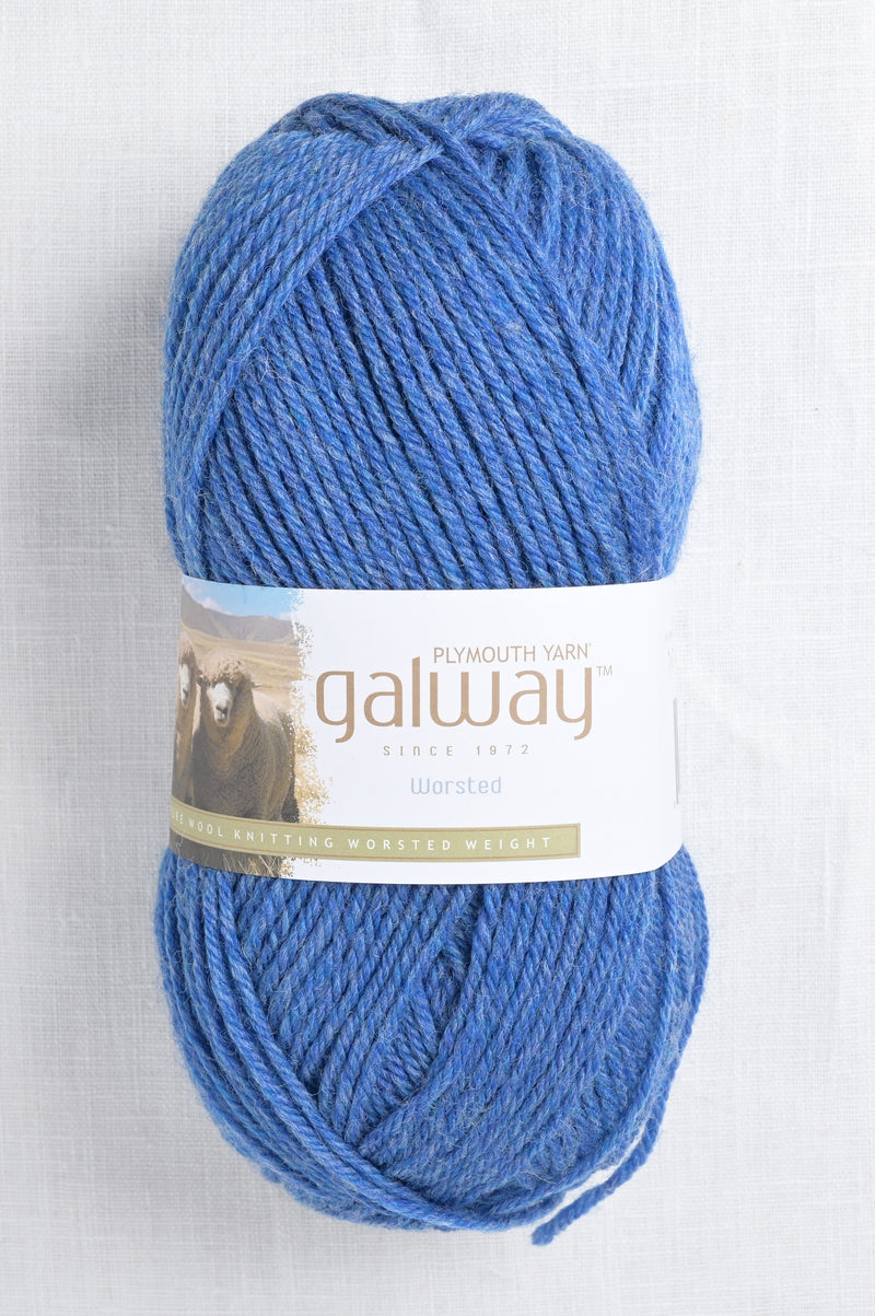 plymouth galway worsted 773 blue jean heather