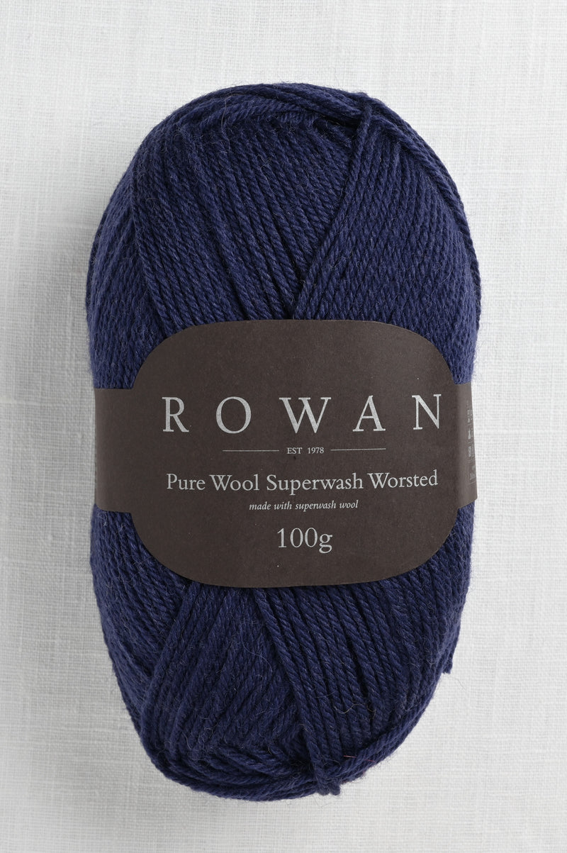 rowan pure wool worsted 149 navy