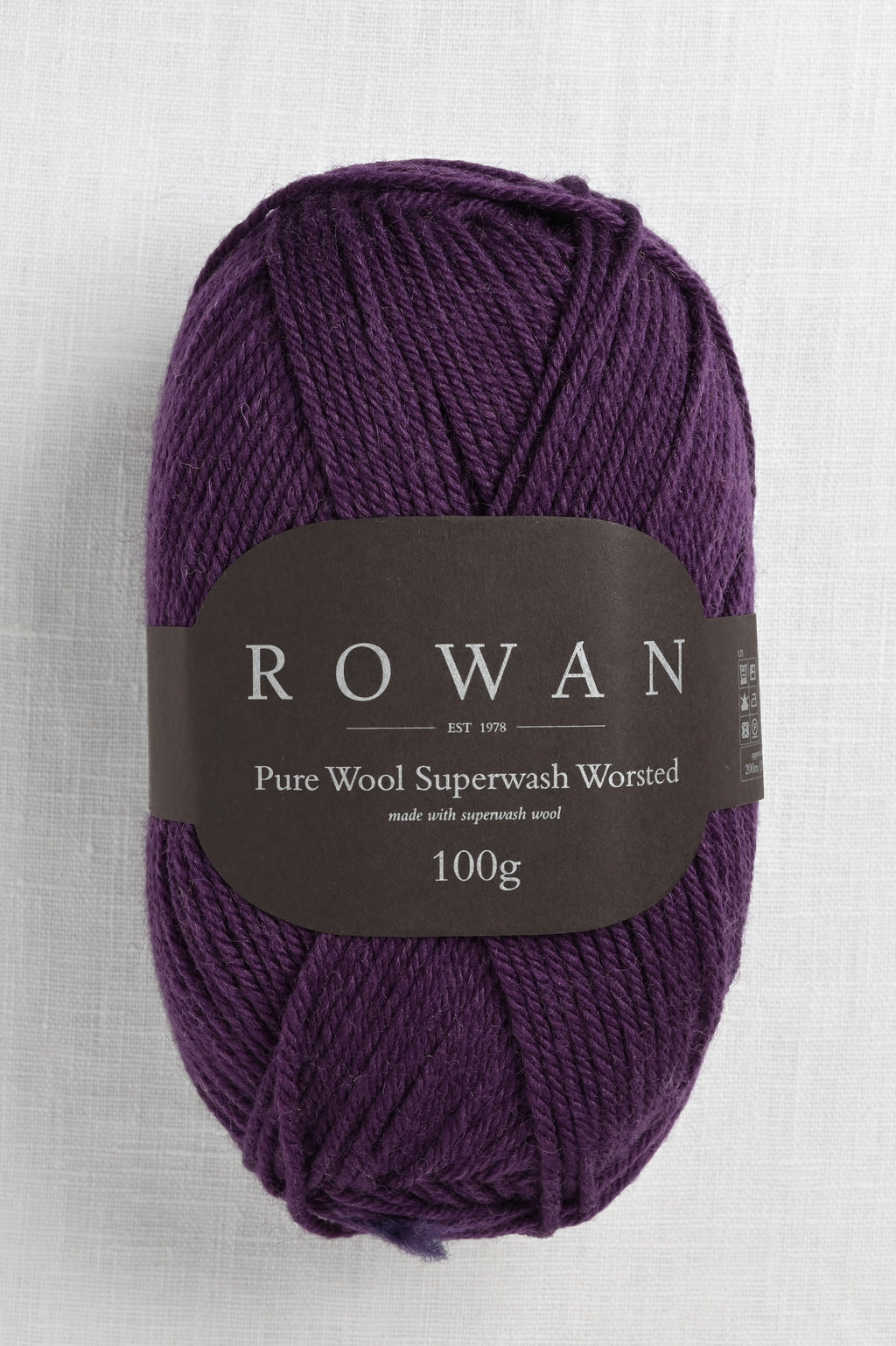 rowan pure wool worsted 198 eggplant