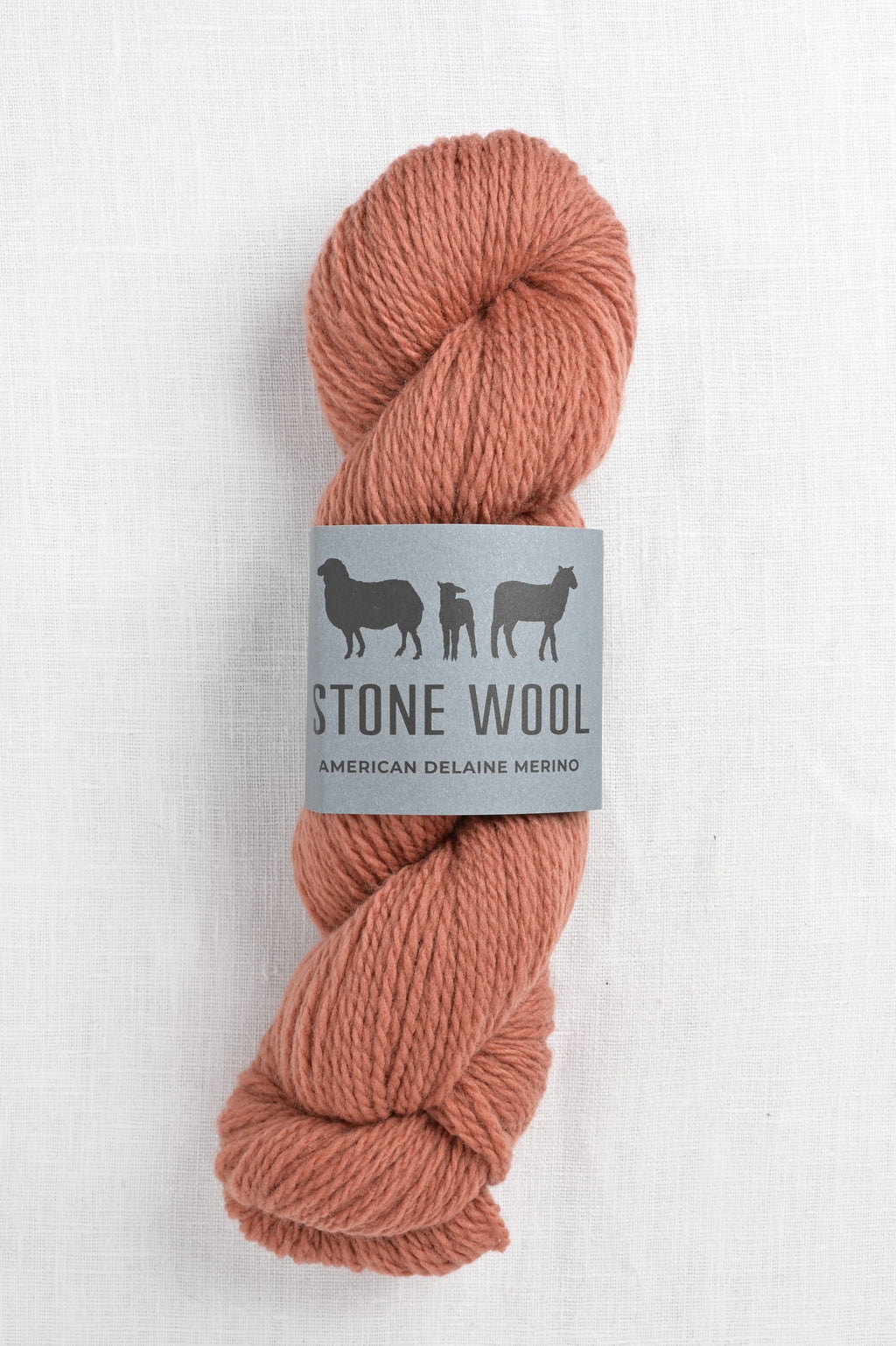stone wool delaine merino rosehip