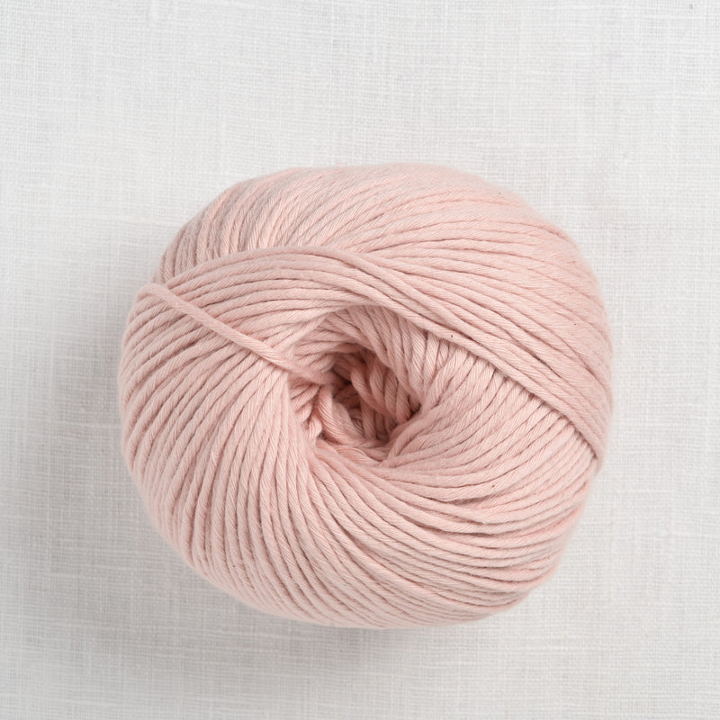 wool and the gang shiny happy cotton 14 cameo rose