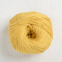 wool and the gang shiny happy cotton 177 chalk yellow